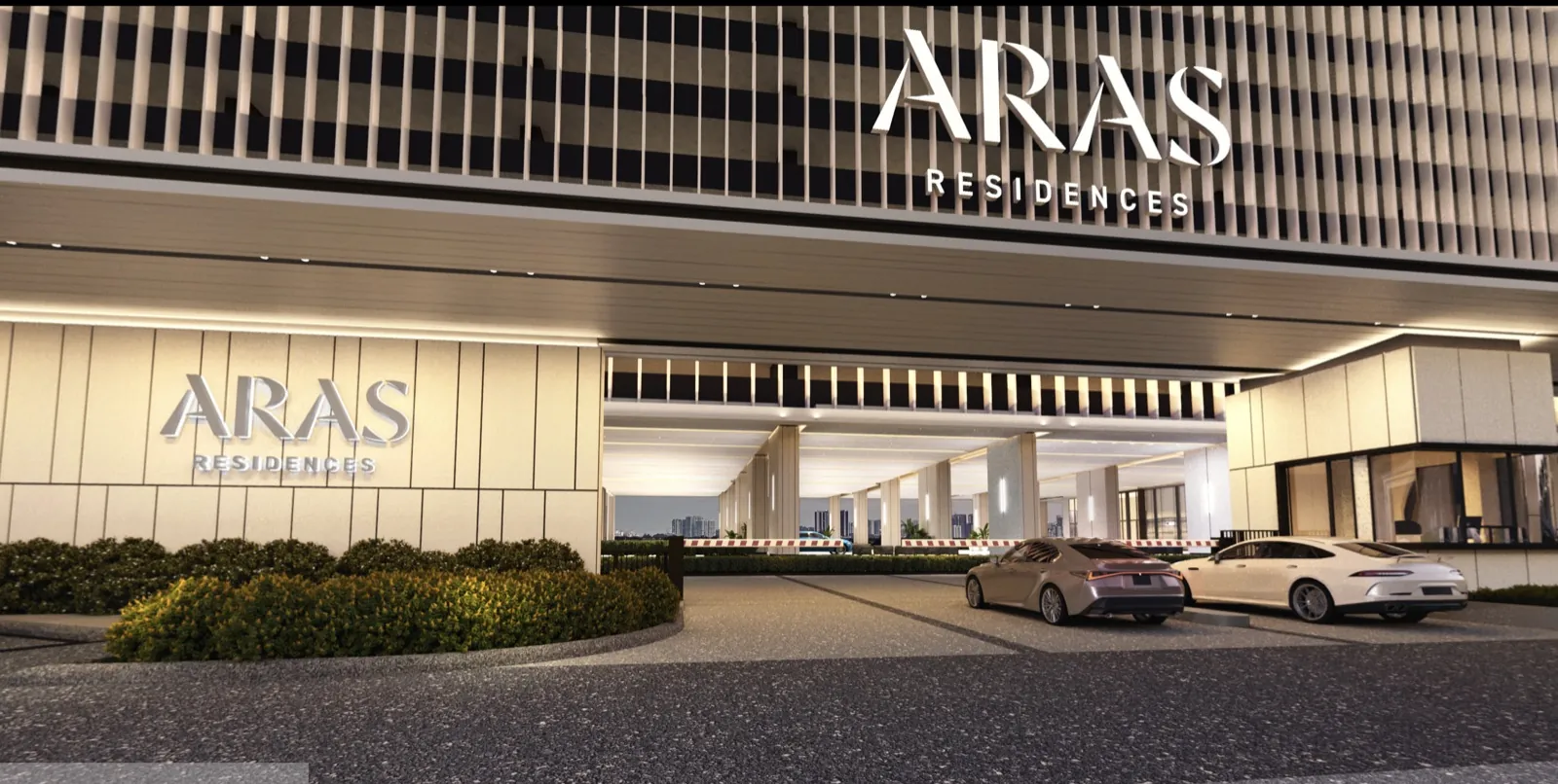 ARAS Residences grand entrance arrival